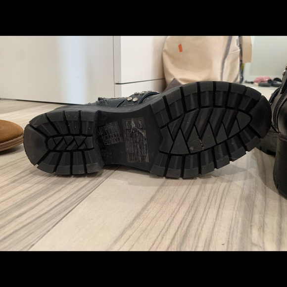 Forever 21 Studded Black Combat Boots - Picture 3 of 5